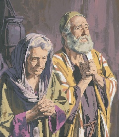 Elizabeth and Zachariah Praying
