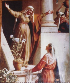 Elizabeth greets Mary by Carl Bloch