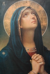 Virgin Mary Crying and Praying Our Lady